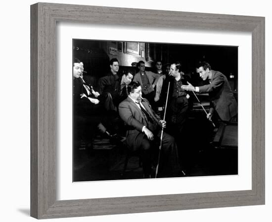 The Hustler, Jackie Gleason, Paul Newman, 1961-null-Framed Photo