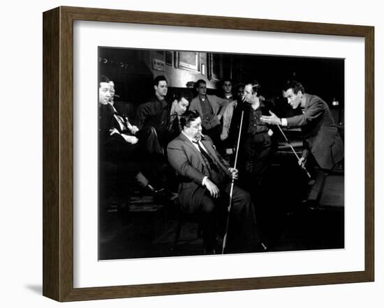 The Hustler, Jackie Gleason, Paul Newman, 1961-null-Framed Photo