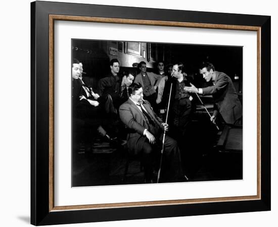 The Hustler, Jackie Gleason, Paul Newman, 1961-null-Framed Photo