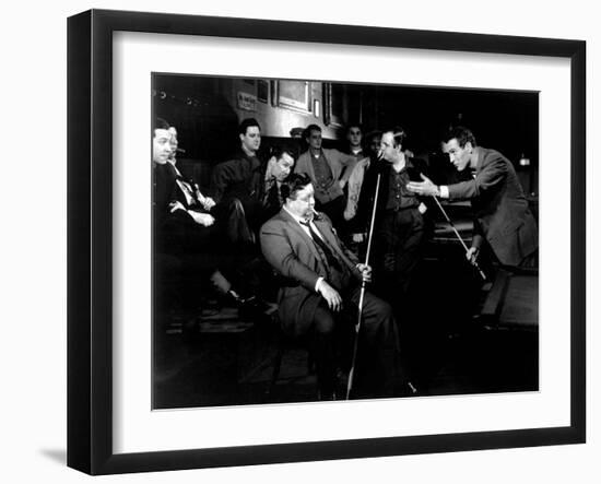 The Hustler, Jackie Gleason, Paul Newman, 1961--Framed Photo