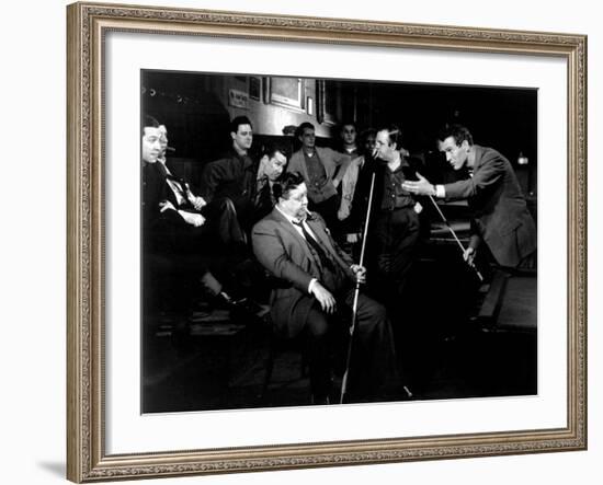 The Hustler, Jackie Gleason, Paul Newman, 1961-null-Framed Photo