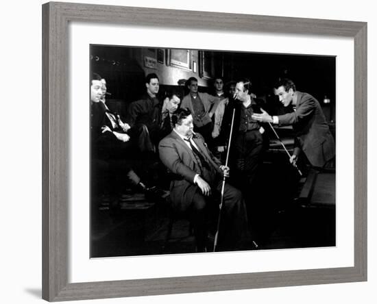 The Hustler, Jackie Gleason, Paul Newman, 1961-null-Framed Photo