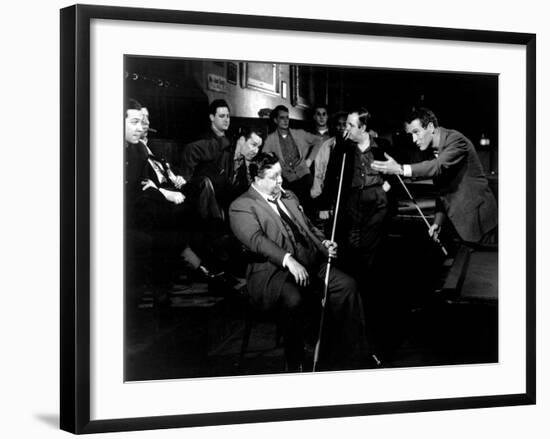 The Hustler, Jackie Gleason, Paul Newman, 1961--Framed Photo