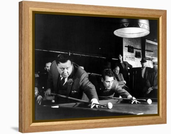 The Hustler, Jackie Gleason, Paul Newman, 1961-null-Framed Stretched Canvas