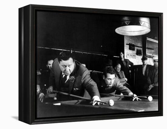 The Hustler, Jackie Gleason, Paul Newman, 1961-null-Framed Stretched Canvas