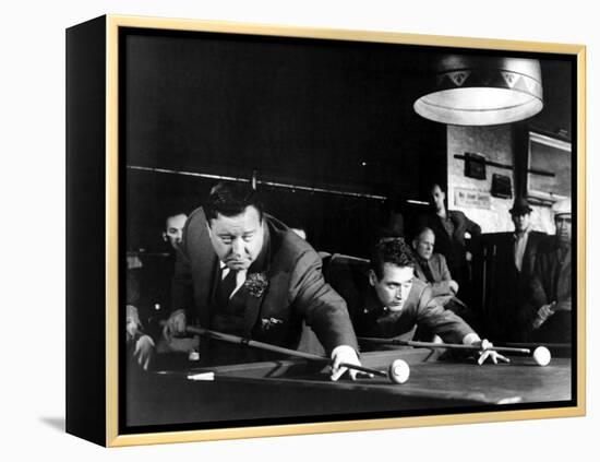 The Hustler, Jackie Gleason, Paul Newman, 1961-null-Framed Stretched Canvas