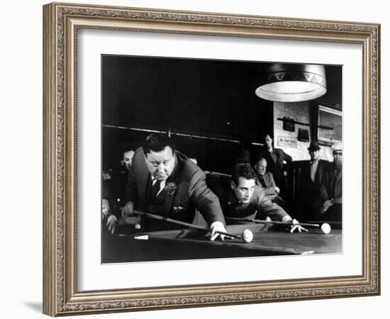 The Hustler, Jackie Gleason, Paul Newman, 1961-null-Framed Photo