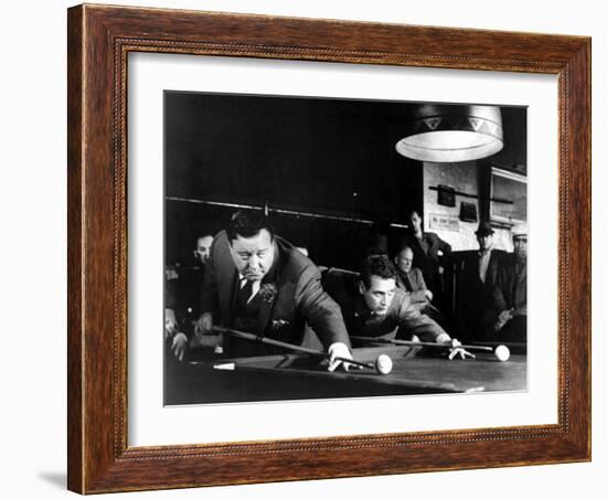 The Hustler, Jackie Gleason, Paul Newman, 1961-null-Framed Photo