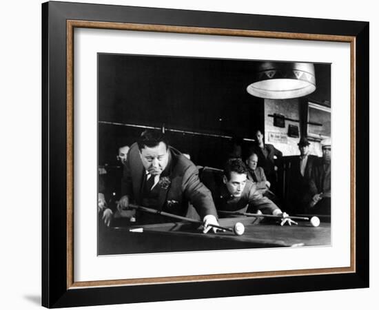 The Hustler, Jackie Gleason, Paul Newman, 1961-null-Framed Photo