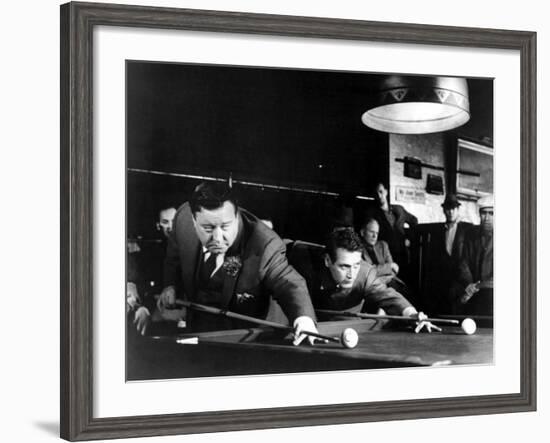 The Hustler, Jackie Gleason, Paul Newman, 1961--Framed Photo