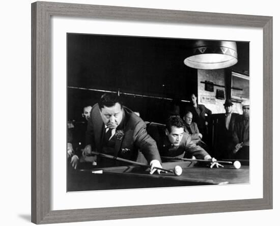 The Hustler, Jackie Gleason, Paul Newman, 1961-null-Framed Photo