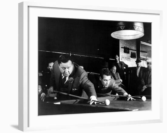 The Hustler, Jackie Gleason, Paul Newman, 1961-null-Framed Photo