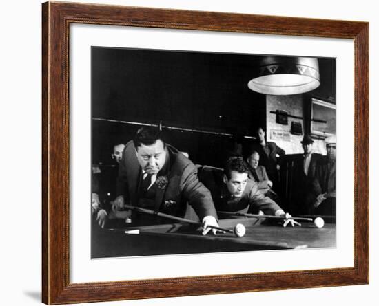 The Hustler, Jackie Gleason, Paul Newman, 1961--Framed Photo