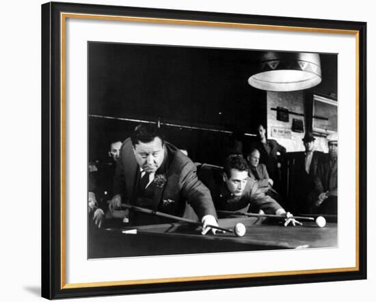 The Hustler, Jackie Gleason, Paul Newman, 1961--Framed Photo