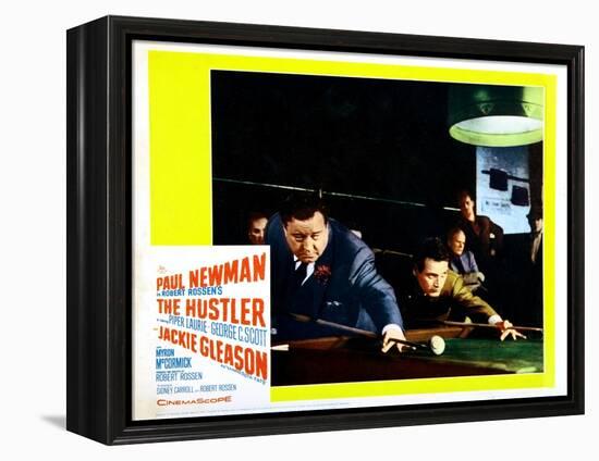 The Hustler, Jackie Gleason, Paul Newman, 1961-null-Framed Stretched Canvas