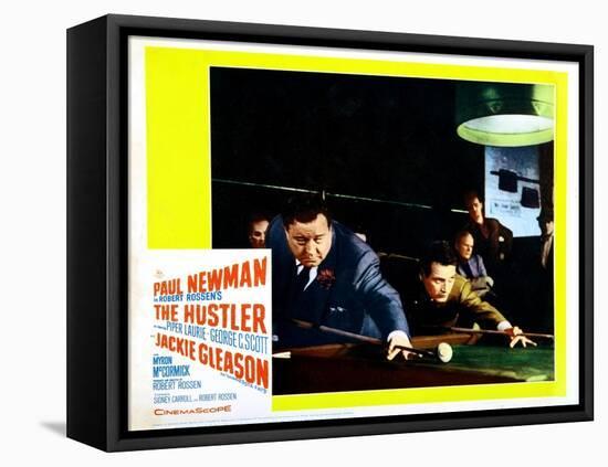 The Hustler, Jackie Gleason, Paul Newman, 1961-null-Framed Stretched Canvas