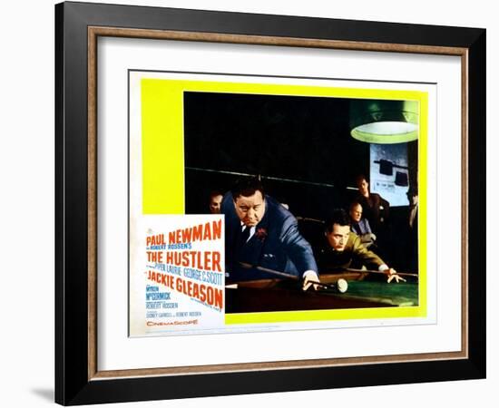 The Hustler, Jackie Gleason, Paul Newman, 1961-null-Framed Art Print