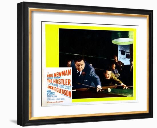 The Hustler, Jackie Gleason, Paul Newman, 1961-null-Framed Art Print