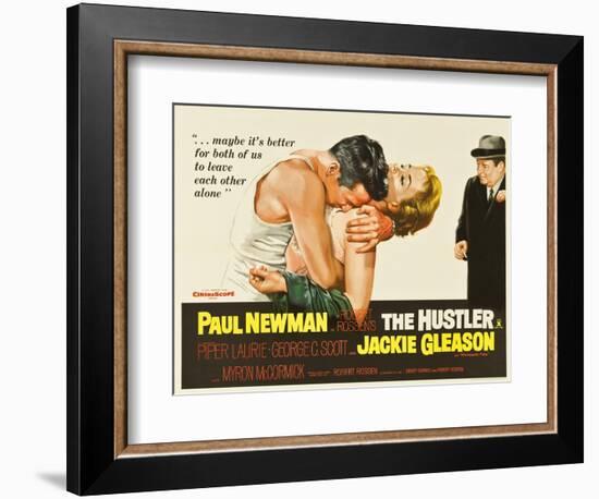 The Hustler, UK Movie Poster, 1961-null-Framed Art Print