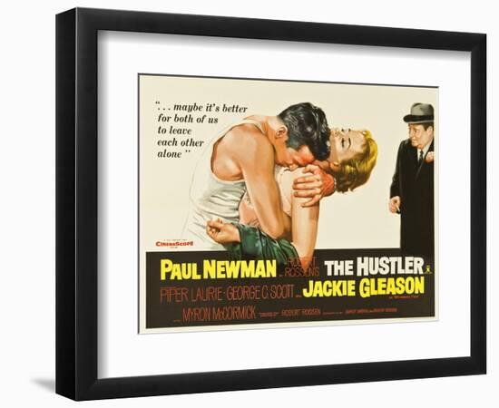 The Hustler, UK Movie Poster, 1961-null-Framed Art Print