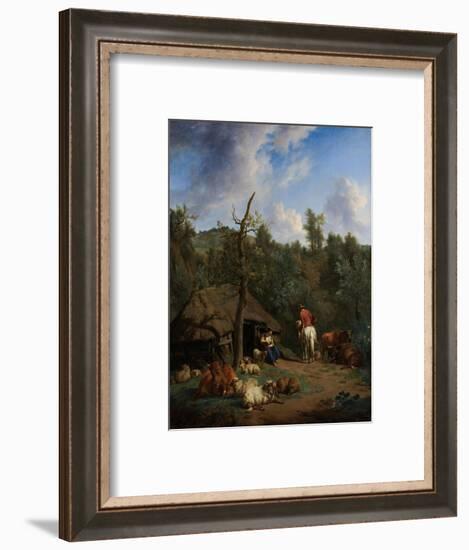 The Hut, 1671-Adriaen van de Velde-Framed Art Print