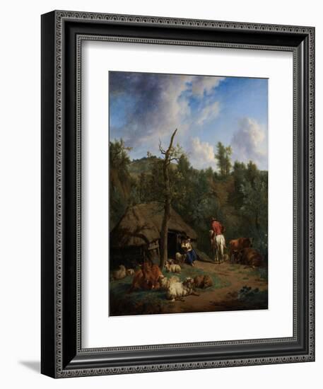 The Hut, 1671-Adriaen van de Velde-Framed Art Print