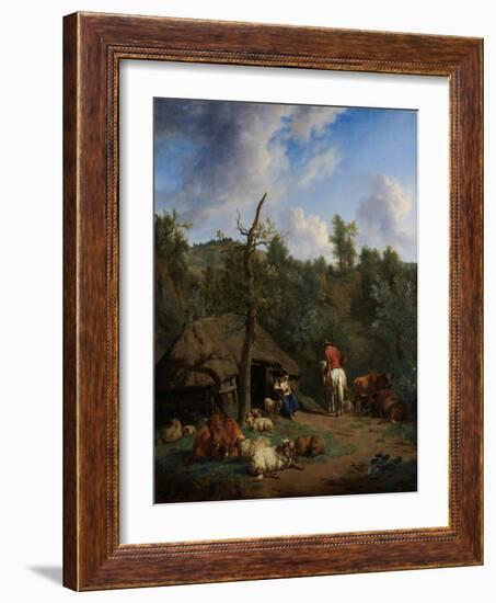 The Hut, 1671-Adriaen van de Velde-Framed Art Print