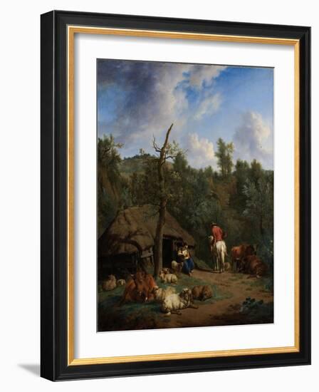 The Hut, 1671-Adriaen van de Velde-Framed Giclee Print