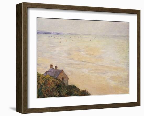 The Hut at Trouville, Low Tide, 1881-Claude Monet-Framed Giclee Print