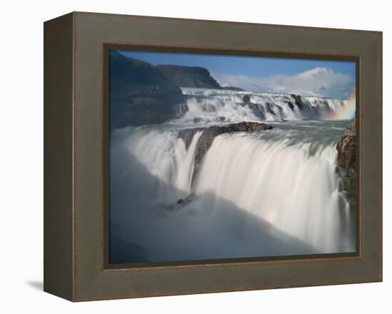 The Hvita River Roars Over Gullfoss Waterfall, Iceland-Don Grall-Framed Premier Image Canvas