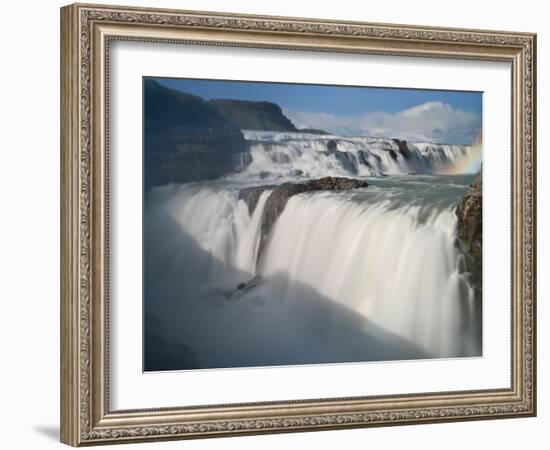 The Hvita River Roars Over Gullfoss Waterfall, Iceland-Don Grall-Framed Photographic Print