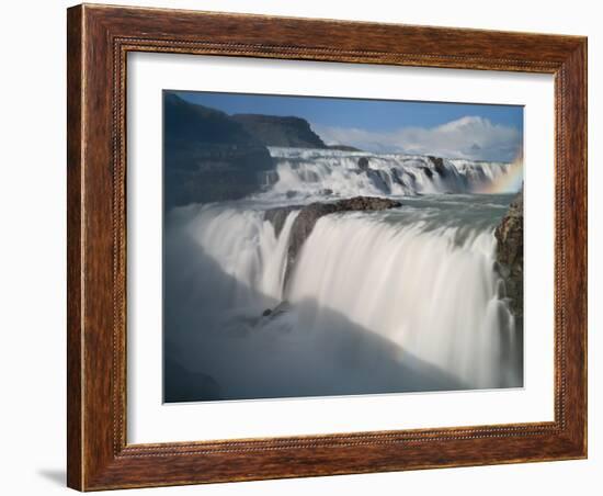 The Hvita River Roars Over Gullfoss Waterfall, Iceland-Don Grall-Framed Photographic Print