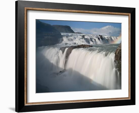 The Hvita River Roars Over Gullfoss Waterfall, Iceland-Don Grall-Framed Photographic Print