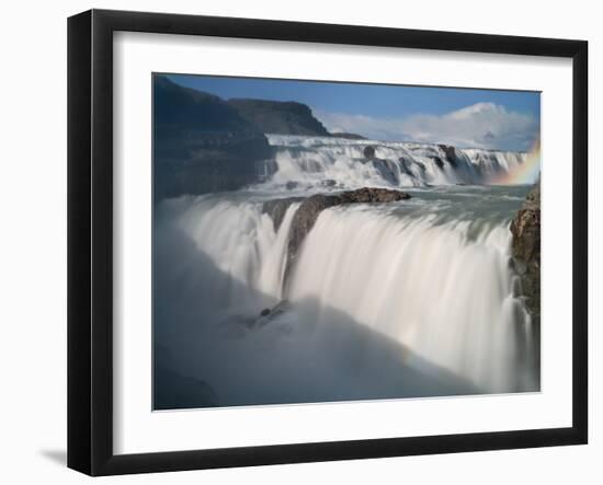 The Hvita River Roars Over Gullfoss Waterfall, Iceland-Don Grall-Framed Photographic Print