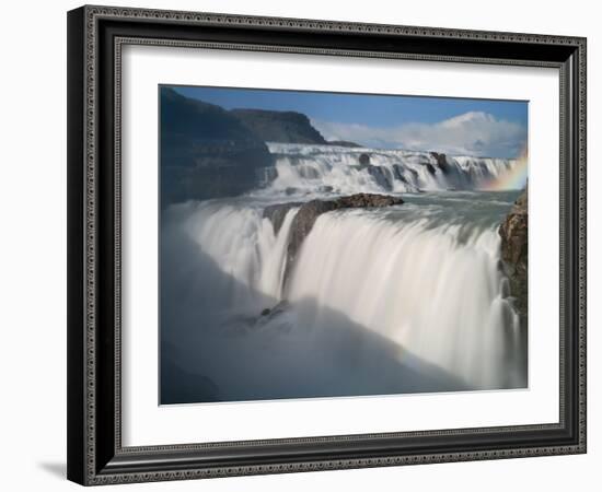 The Hvita River Roars Over Gullfoss Waterfall, Iceland-Don Grall-Framed Photographic Print