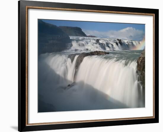 The Hvita River Roars Over Gullfoss Waterfall, Iceland-Don Grall-Framed Photographic Print