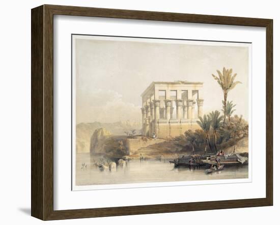 The Hypaethral Temple at Philae, called the Bed of Pharaoh, Egypt, 1849-David Roberts-Framed Giclee Print