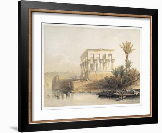 The Hypaethral Temple at Philae, called the Bed of Pharaoh, Egypt, 1849-David Roberts-Framed Giclee Print