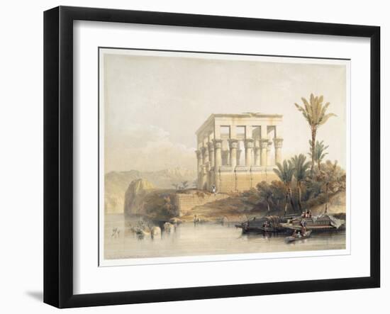 The Hypaethral Temple at Philae, called the Bed of Pharaoh, Egypt, 1849-David Roberts-Framed Giclee Print