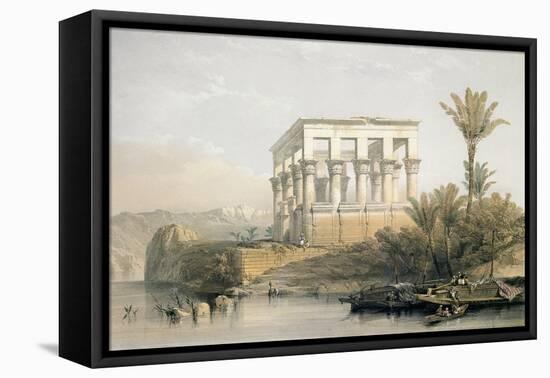 The Hypaethral Temple at Philae, Called the Bed of Pharaoh, Engraved by Louis Haghe, Pub. in 1843-David Roberts-Framed Premier Image Canvas