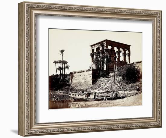 The Hypaethral Temple, Philae, Egypt, 1857 (Albumen Print from Wet-Collodion Negative)-Francis Frith-Framed Giclee Print