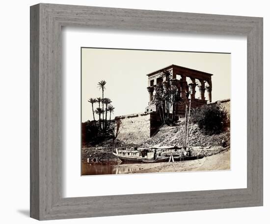 The Hypaethral Temple, Philae, Egypt, 1857 (Albumen Print from Wet-Collodion Negative)-Francis Frith-Framed Giclee Print