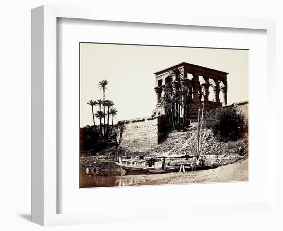 The Hypaethral Temple, Philae, Egypt, 1857 (Albumen Print from Wet-Collodion Negative)-Francis Frith-Framed Giclee Print