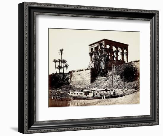 The Hypaethral Temple, Philae, Egypt, 1857 (Albumen Print from Wet-Collodion Negative)-Francis Frith-Framed Giclee Print