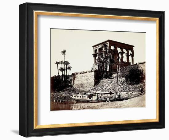 The Hypaethral Temple, Philae, Egypt, 1857 (Albumen Print from Wet-Collodion Negative)-Francis Frith-Framed Giclee Print