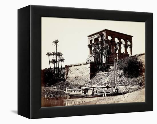 The Hypaethral Temple, Philae, Egypt, 1857 (Albumen Print from Wet-Collodion Negative)-Francis Frith-Framed Premier Image Canvas