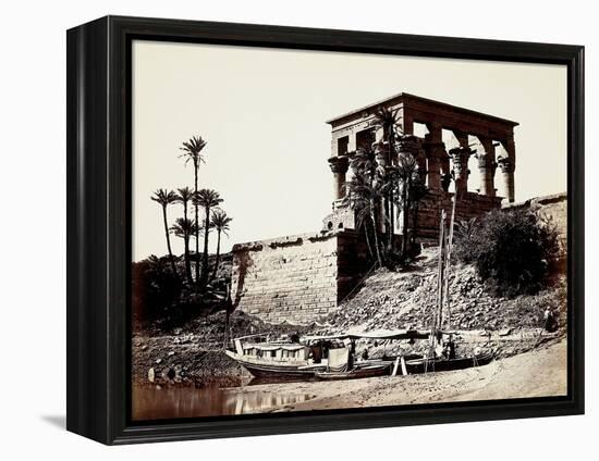 The Hypaethral Temple, Philae, Egypt, 1857 (Albumen Print from Wet-Collodion Negative)-Francis Frith-Framed Premier Image Canvas