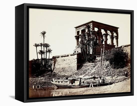 The Hypaethral Temple, Philae, Egypt, 1857 (Albumen Print from Wet-Collodion Negative)-Francis Frith-Framed Premier Image Canvas