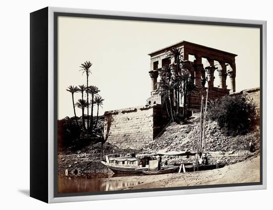 The Hypaethral Temple, Philae, Egypt, 1857 (Albumen Print from Wet-Collodion Negative)-Francis Frith-Framed Premier Image Canvas