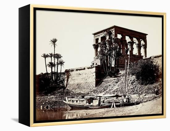 The Hypaethral Temple, Philae, Egypt, 1857 (Albumen Print from Wet-Collodion Negative)-Francis Frith-Framed Premier Image Canvas